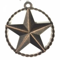 4" Star in Rope Set of 12