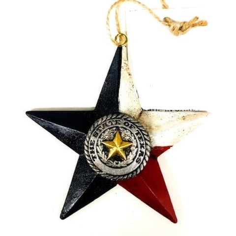 Texas Star Ornament Set of 3
