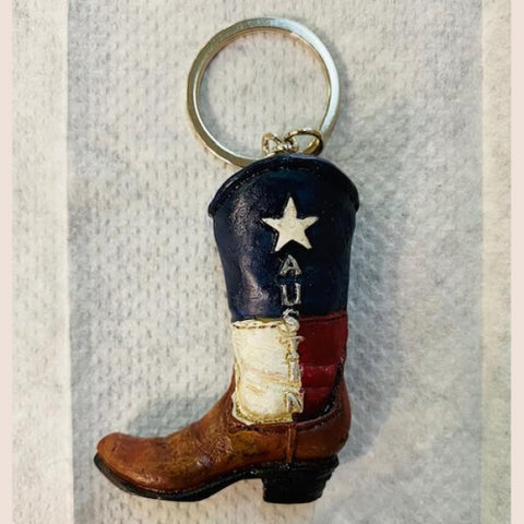 Austin Boot Keychain