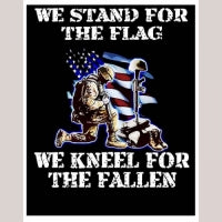 We Stand For The Flag 12 x 16 Tin Sign