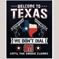 Welcome to Texas 12 x 16 Tin Sign
