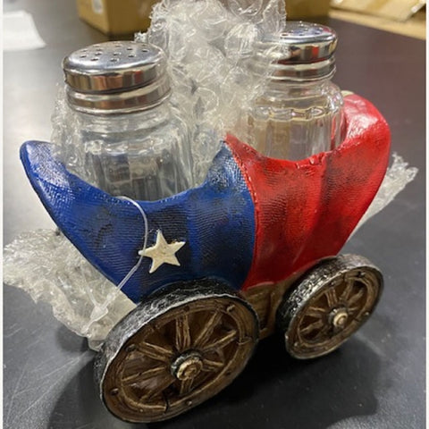 Texas Carriage Salt & Pepper Holder