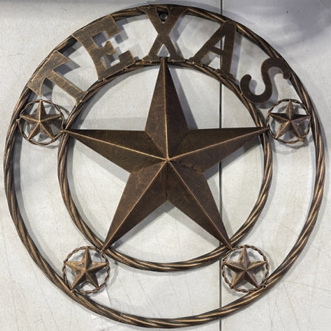 18" Texas with Star in Rope