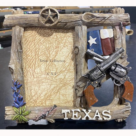 Texas Gun Photo Frame 6x4