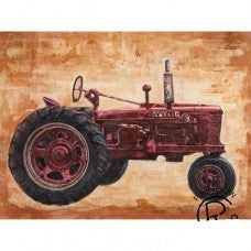 Red Tractor Canvas