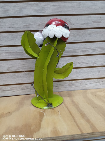 Metal Christmas Cactus Small 1591