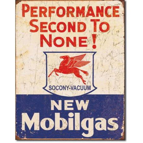 1725 Mobil Gas Tin Sign