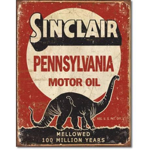 1741 Sinclair ~ Million Years Tin Sign