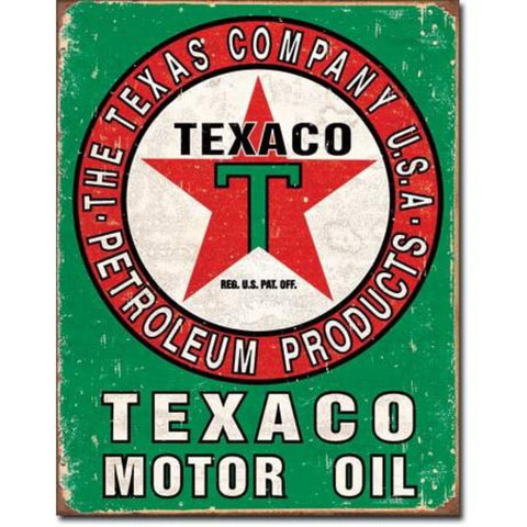 1927 Texaco Green Sign Tin Sign