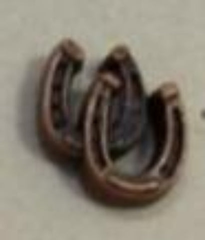 Double Horseshoe Tack Set of 25 Copper