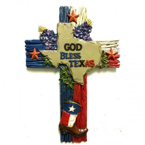 God Bless Texas Cross