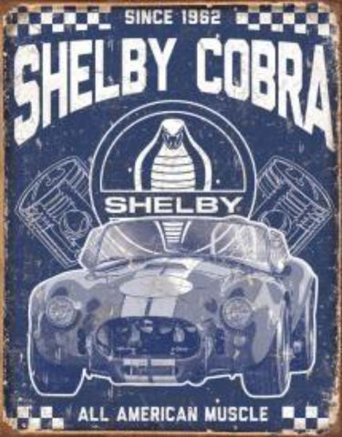 2134 Shelby Cobra Tin Sign