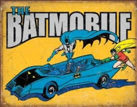 2028 Batmobile Tin Sign