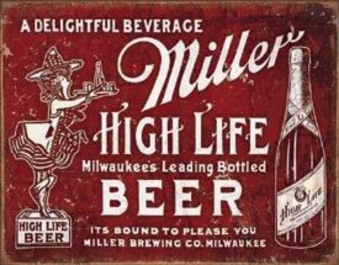 2075 Miller Beer Tin Sign