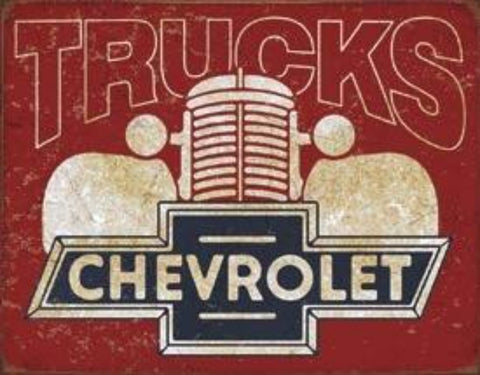 2197 Chevrolet Trucks Tin Sign