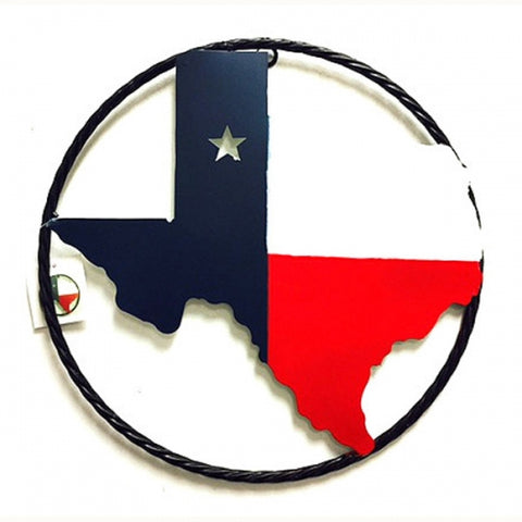 12" Red White & Blue Texas in Rope