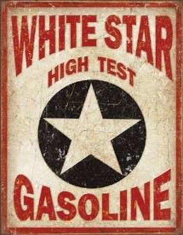 1999 White Star Gasoline Tin Sign