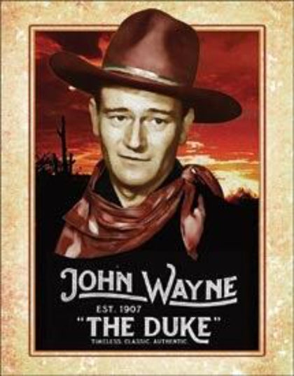 2230 John Wayne The Duke Tin Sign