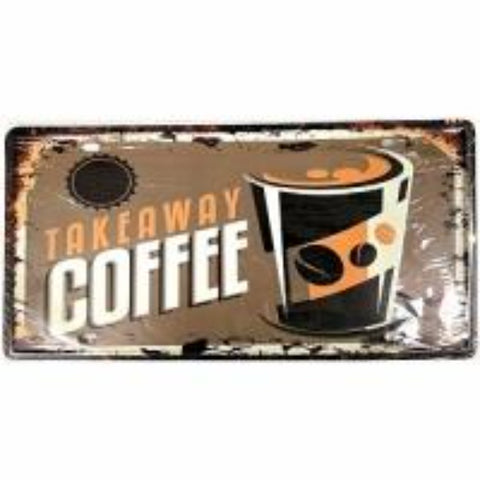 Coffee ~ Tin Sign License Plate