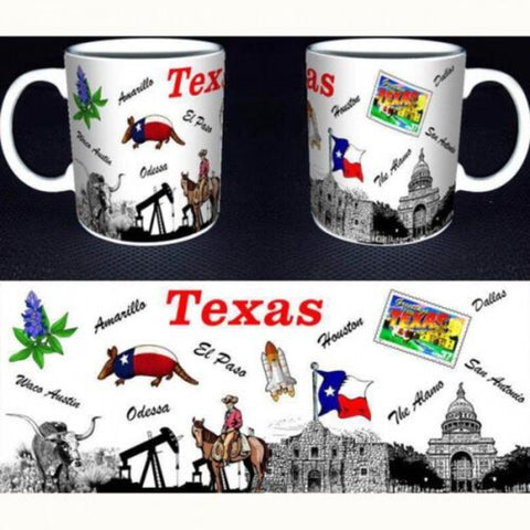 Texas The Alamo Coffee Mug Set Of 4