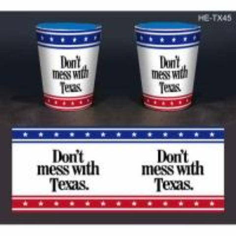 Don't Mess with Texas Ceramic Shot Glass