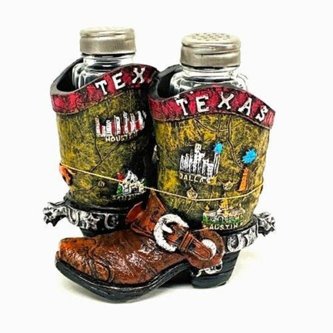 Texas City Boots Salt & Pepper Holder