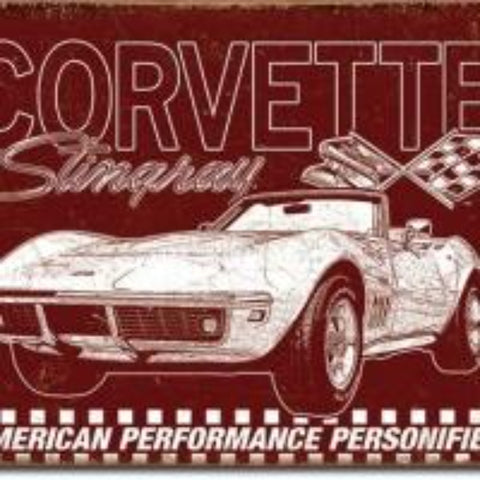 Corvette 69 Stingray Tin Sign