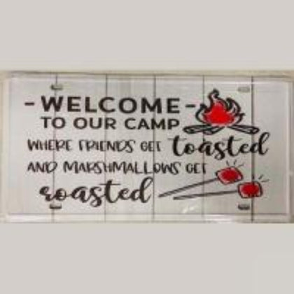 Welcome Camp ~ Tin Sign License Plate