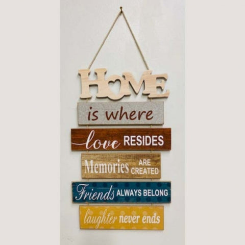 Home Hanging Wood Sign
