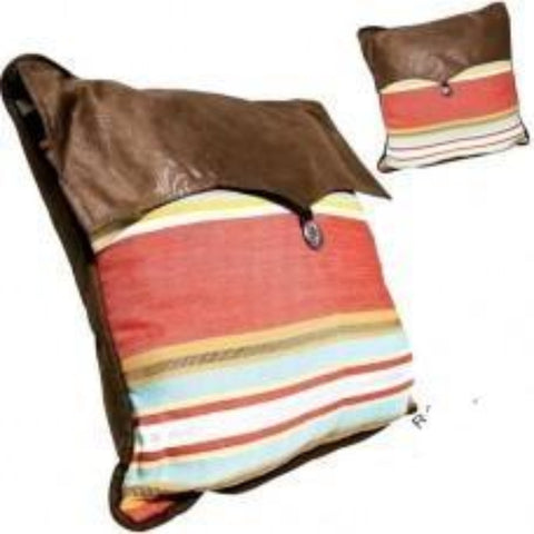 Montana Pillow with Leather