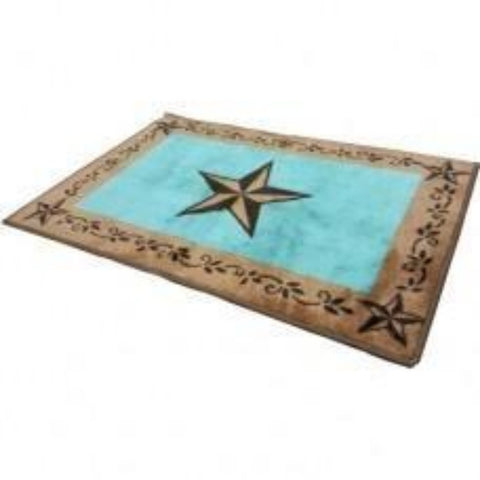 Star Turquoise 24x36 Rug