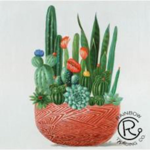 Cactus with Pot Canvas