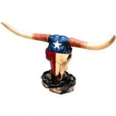 Texas Cow Skull Statue