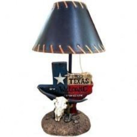 Texas Map Lamp with Shade