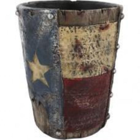 Texas Flag Waste Basket