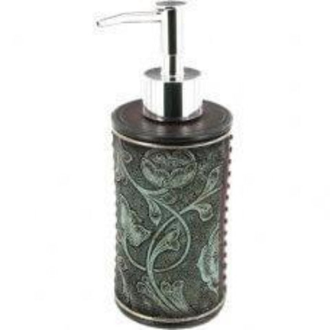 Turquoise Tooled Soap Pump