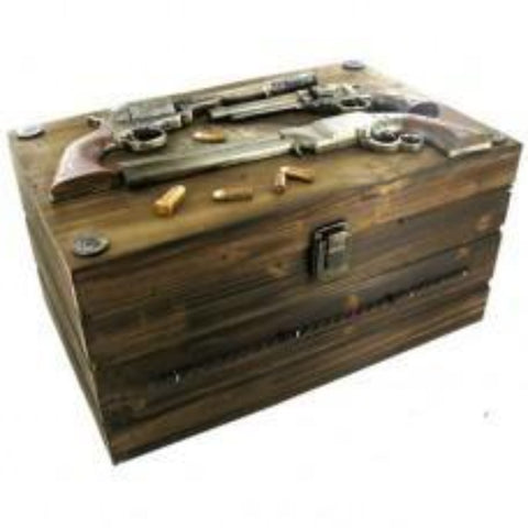 Three Pistol Wooden Box