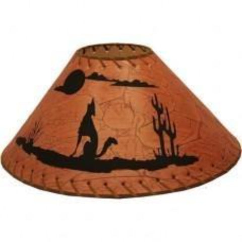 Lamp Shade 20" with Wolf Pic