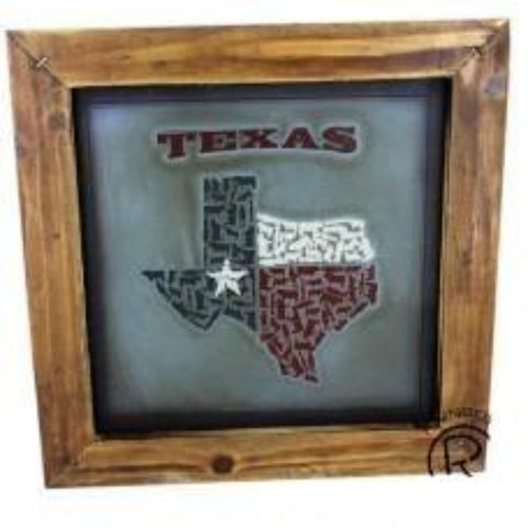 Texas Map Wall Plaque