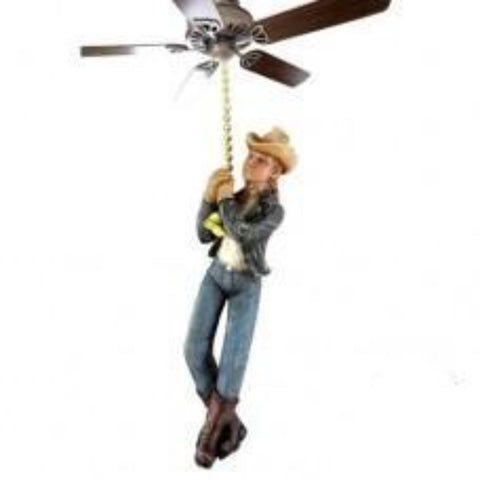 Cowgirl Ceiling Light Pull
