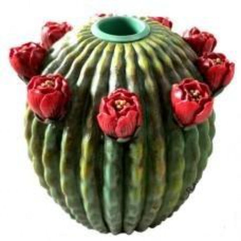 Cactus with Multi Flower Décor Candle Holder