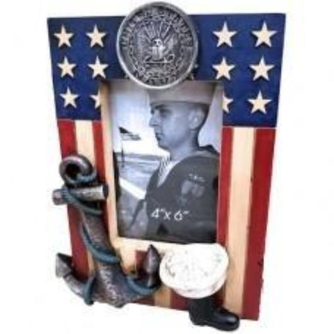 US Flag Navy 4x6 Frame