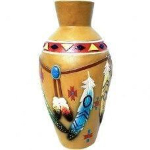 Indian Feather Vase