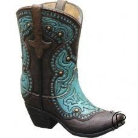 Turquoise Boot Piggy Bank
