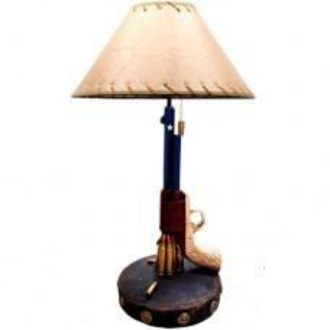 Texas Pistol Lamp with Shade