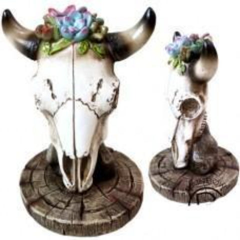 Cow Skull Figurine