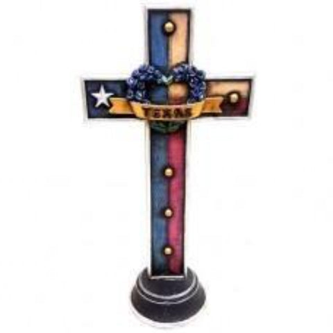 Texas Bluebonnet Standing 12" Cross