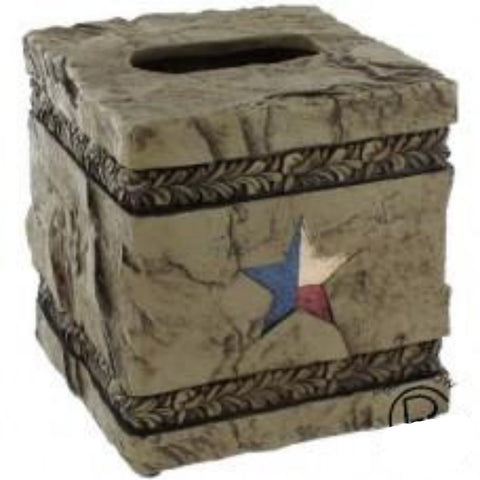Texas Star Rock Look Tissue Paper Cover